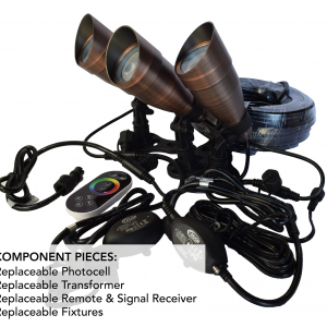 LED Pond Lights, Universal Mounts, With Working Remote Control, 9-watt kit