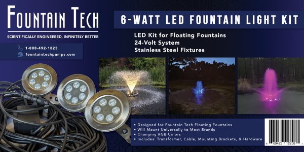 6 Watt LED Fountain Light Kit