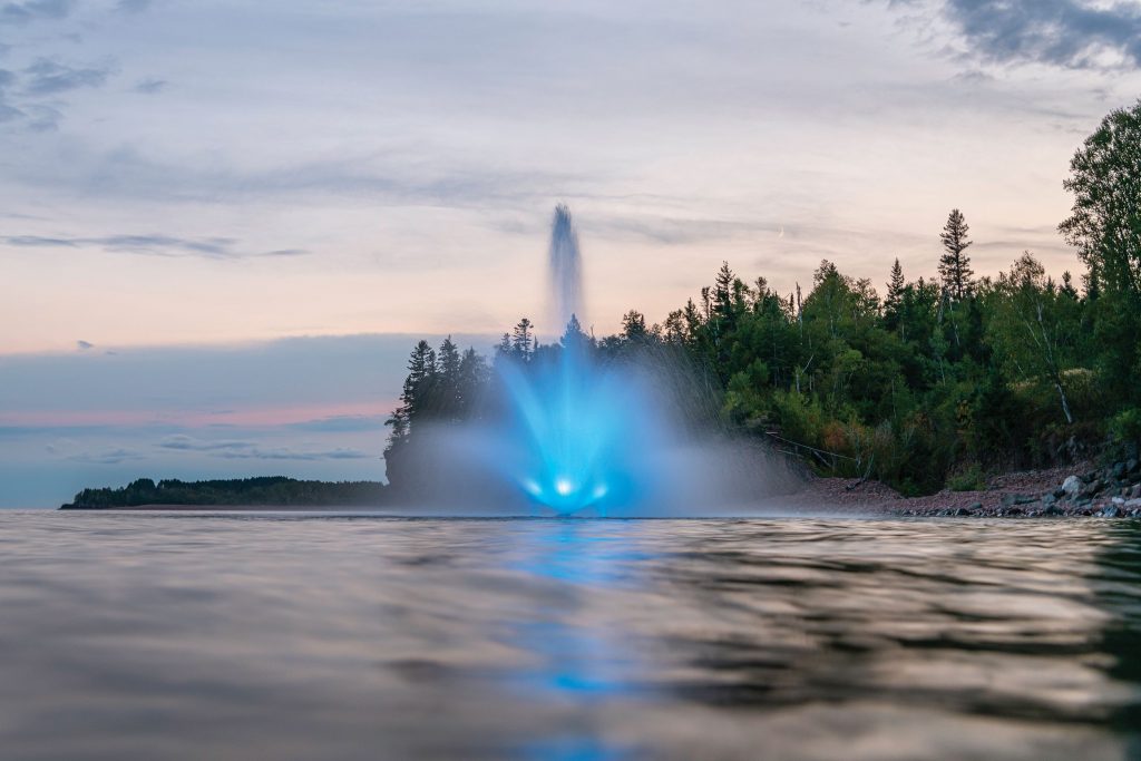 Kasco Pond Fountain with Lights for 5-Star Hotels, Municipal Projects