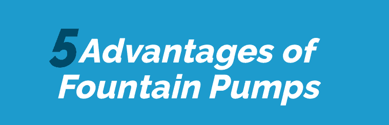 Advantages of Fountain Pumps