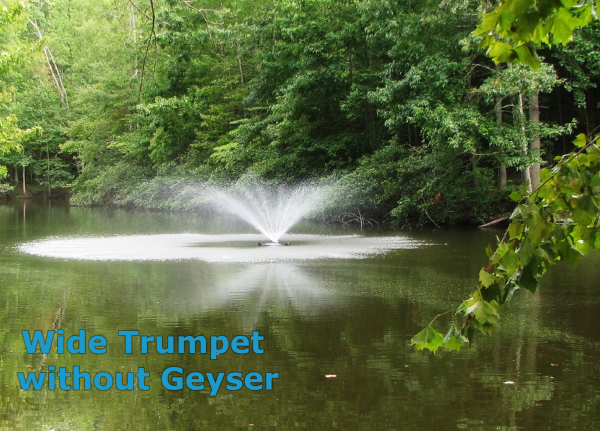 Wide Trumpet without Geyser