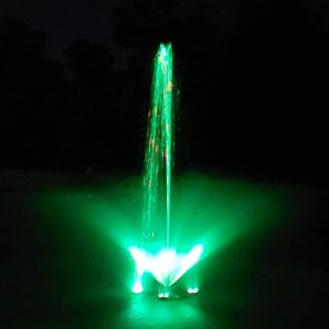 Pond Fountain with Remote Controlled Light Kit